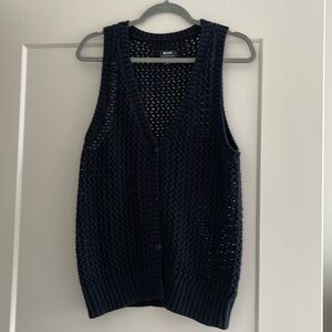 Maeve Crochet Button Down Vest